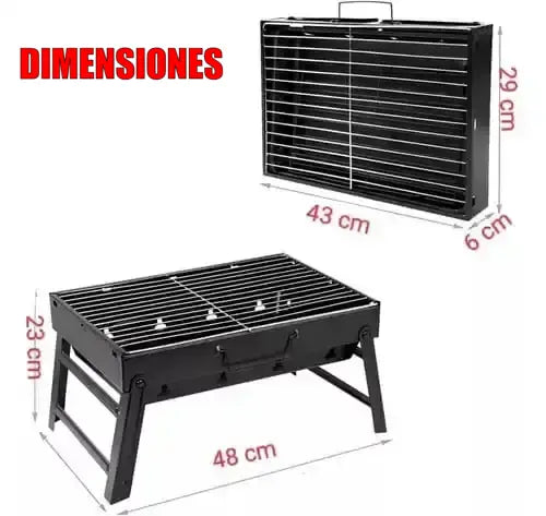 Asador Grande Plegable Portátil