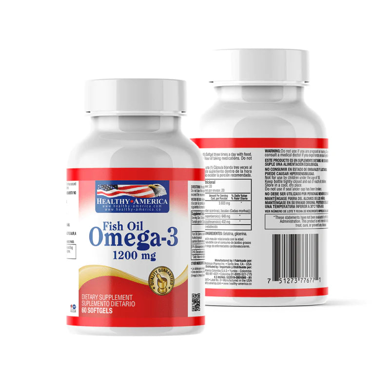 Omega 3 - 1200 Mg - Healthy America