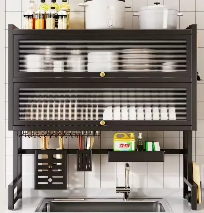 Organizador & Escurridor Doble Gabinete