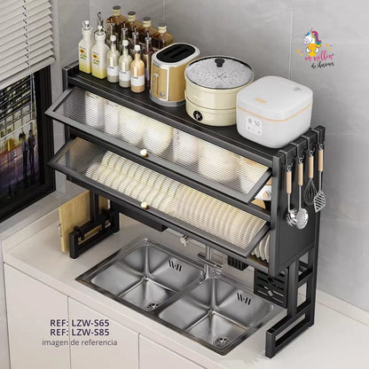 Organizador & Escurridor Doble Gabinete