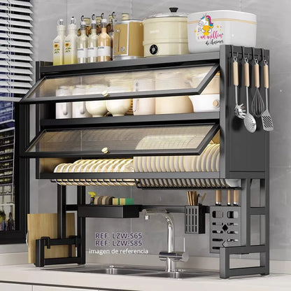 Organizador & Escurridor Doble Gabinete