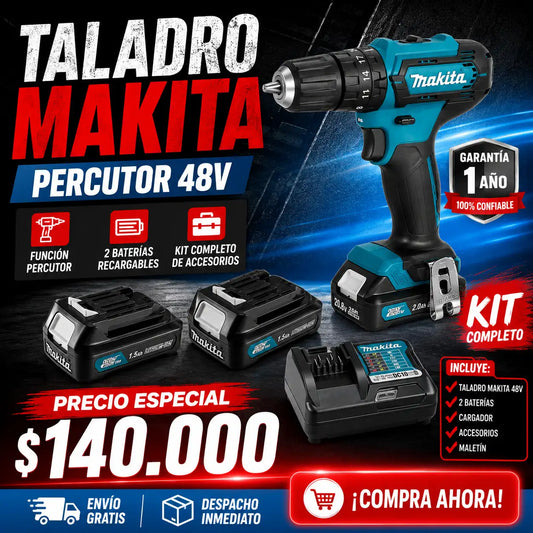 Taladro Makita 48 Voltios ¡Descuento!