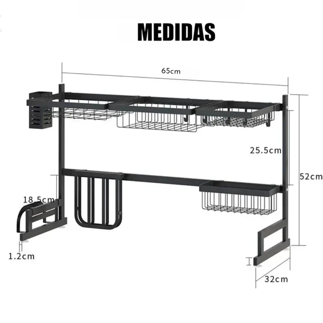 Escurridor y Organizador De Cocina ¡Grande!
