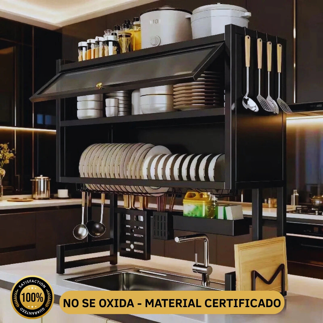 Organizador & Escurridor Doble Gabinete