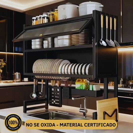 Organizador & Escurridor Doble Gabinete